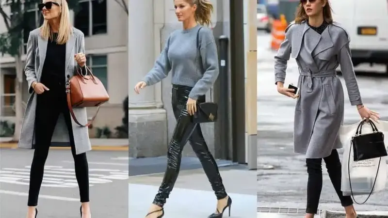 what colours look good with grey clothes